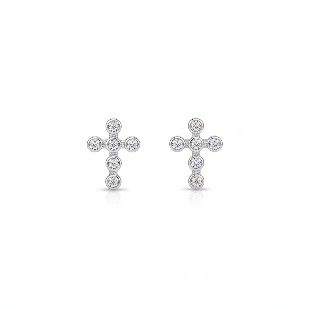 Cross Stud Earrings