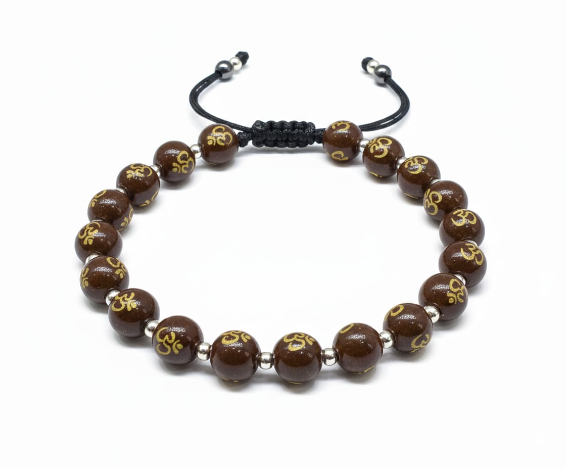 Sacred Om Beaded Bracelet