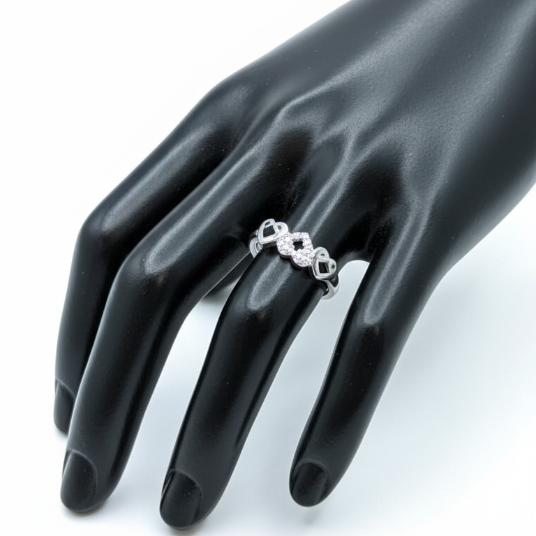 Heart' silver ring 925