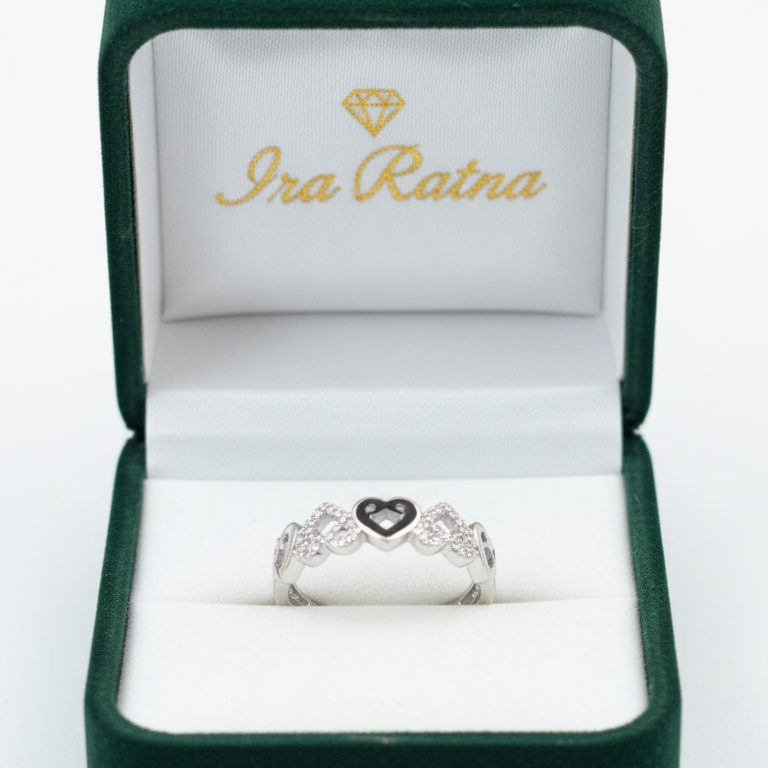 Heart' silver ring 925